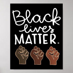Poster Vidas Negras Blm Direitos Humanos Mês da História