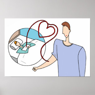 Poster Vidas preciosas conectadas por corações.