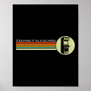 Poster Video Game Antigo Retro Arcade Escola Antiga
