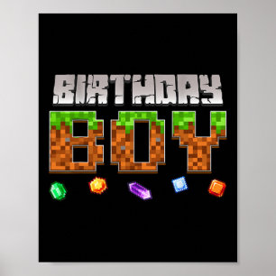 Poster Vídeo Game Divertido de Aniversário Pixel Gamer Me