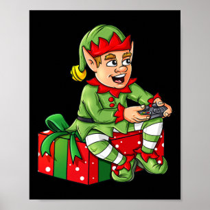 Poster Vídeo Gamer Controlador de Vídeo Natal Boys Kids X