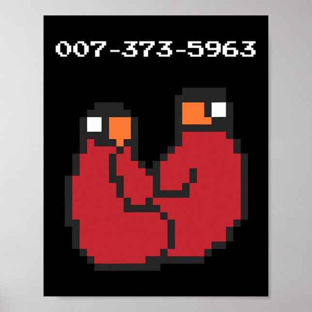 Poster Vídeo Jogo 90s Códigos 45s Engraçado Presente (Frente)