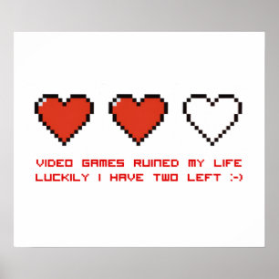 Póster Videos games