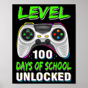 Poster Videos games Nível 100 Dias De Estúdio Desbloquead