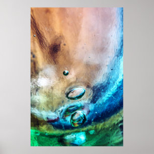 Poster Vidro Antigo Abstrato