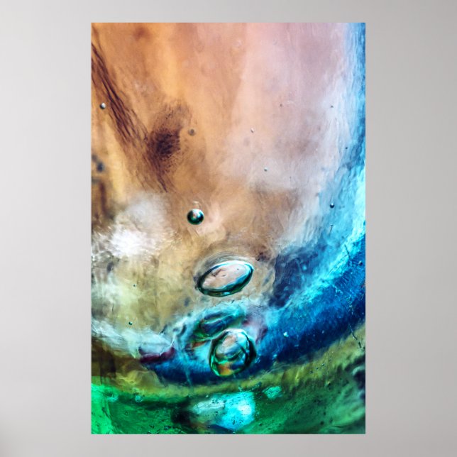 Poster Vidro Antigo Abstrato (Frente)