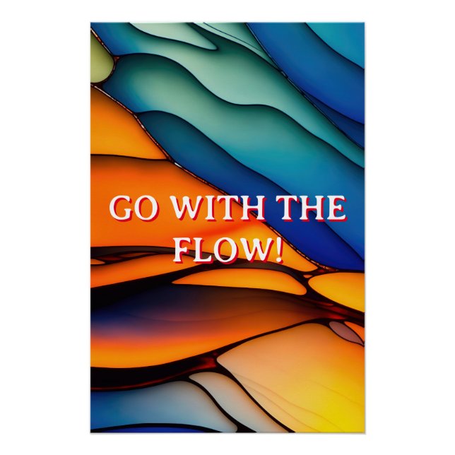 Póster Vidro Arco Colorido (Frente)