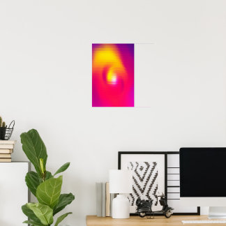 Poster Vidro de Abstrato moderno с gradiente doloroso