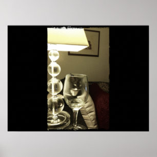 Póster Vidro de vinho Lucy