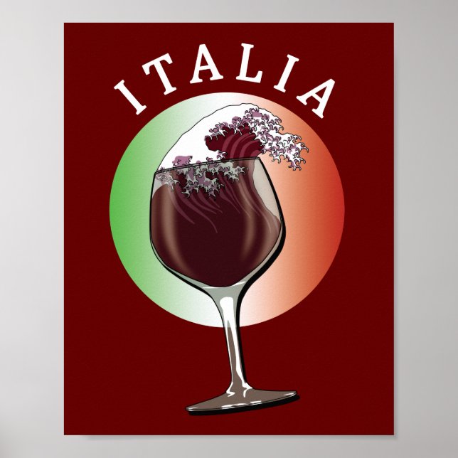 Poster Vidro italiano - Itália, Itália (Frente)