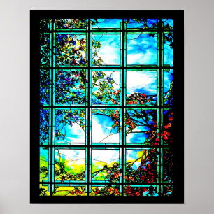Póster Vidro-Louis Tiffany, poster, 114