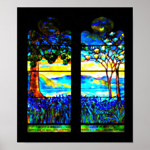 Poster Vidro-Louis Tiffany, poster, 115