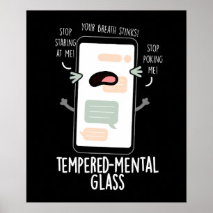 Poster Vidro mental temperado Celular Engraçado Torno Esc