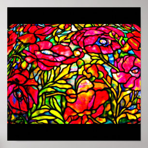 Póster Vidro-Tiffany Poster-Manchado 28