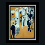 Poster Vie Parisienne 1923 Art Deco<br><div class="desc">1923 Vie Parisienne,  Art Deco,  Impressão da entrada no teatro. 16x20 mostrado aqui. Disponível em outras opções e tamanhos.</div>