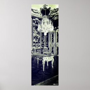 Poster Viena Antiga palácio Schonbrunn sala Vieux Laque