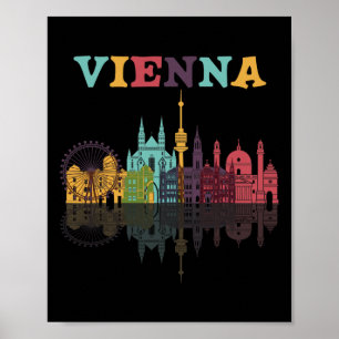 Poster Viena Áustria Férias Austríacas Europian T