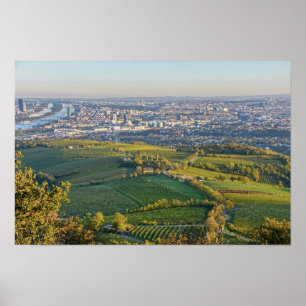 Poster Viena, Áustria, Panorama do Kahlenberg