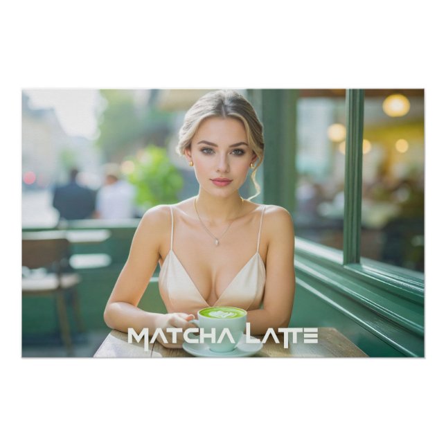 PÓSTER VIENA - CAFÉ - MATCHA LATTE (Frente)
