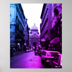 Poster Viena Palácio Imperial da Áustria Vintage