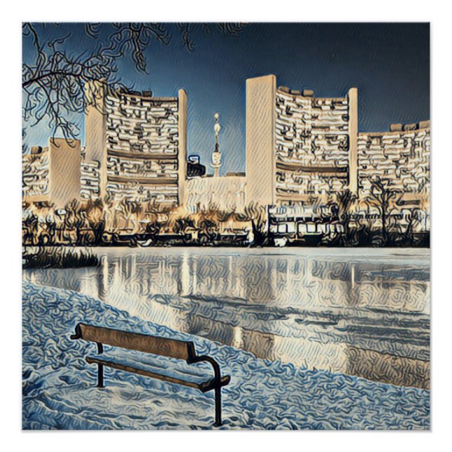 Póster Viena pintado 1 (Frente)