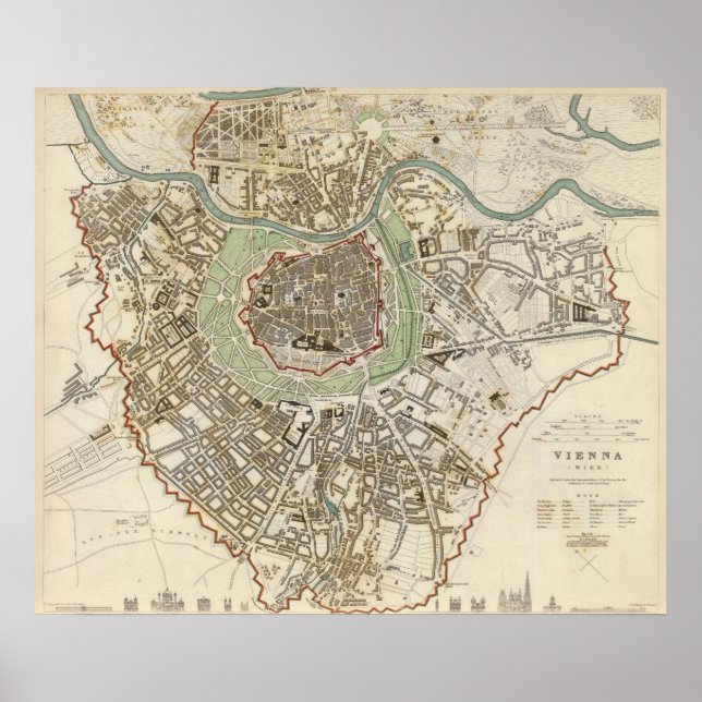 Póster Viena Wien (Frente)