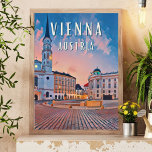 Poster Vienne, animée de l'Autriche<br><div class="desc">Vienne est la capitale et la plus grande ville de l'Autriche ; elle est aussi l'un des neuf Länder (Etat fédéré) du pay.</div>