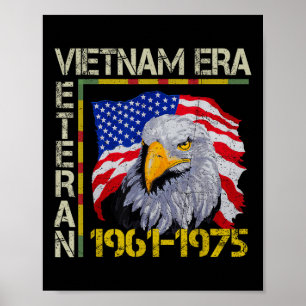Poster Vietnã Era 1961 1975 Bandeira Memorial