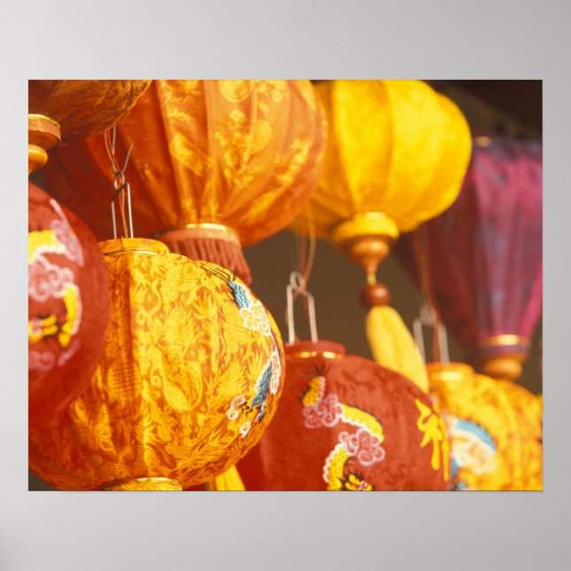 Poster Vietnã, Hoi E Grandes Lanternas, souvenirs (Frente)