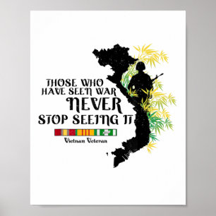 Poster Vietnã Veterano Quem Viu A Guerra