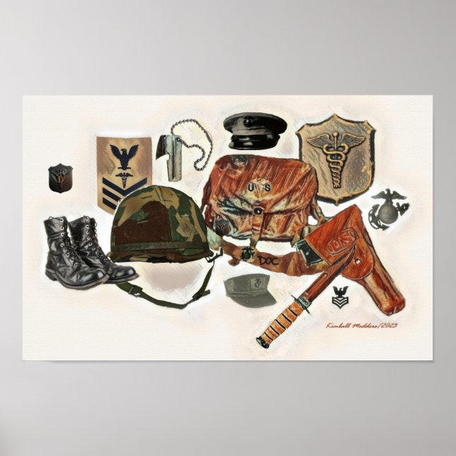 Poster Vietnam Era Medic (Frente)