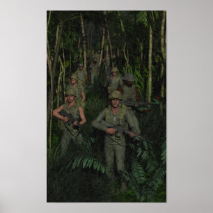 Póster Vietnam: Patrulha da selva