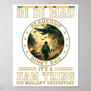 Poster Vietnam Veteran Di Mau, Memória da Guerra do Vietn