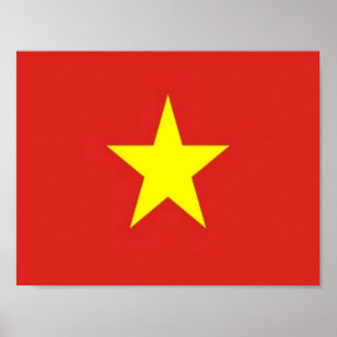 Poster Vietname - Bandeira -