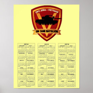 POSTER VIETNAME DO 5 TANK BATTALION