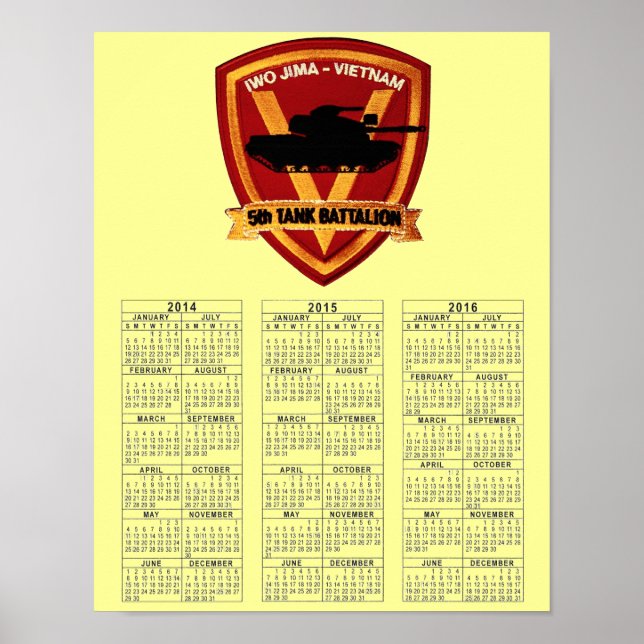 POSTER VIETNAME DO 5 TANK BATTALION (Frente)