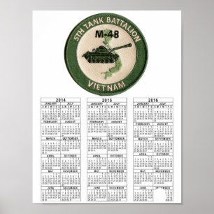 POSTER VIETNAME DO 5 TANK BATTALION