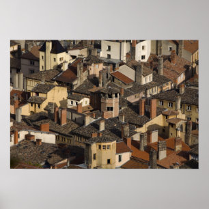 Póster Vieux Lyon Old Lyon), França