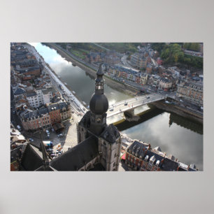 Poster View of Dinant and River Meuse, Bélgica
