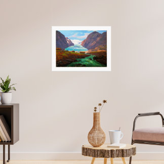 Poster View of Nigardsbreen in Jostedalen 1847 JCC Dahl 