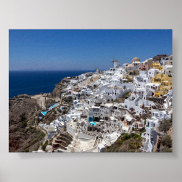 Poster View of Oia Santorini