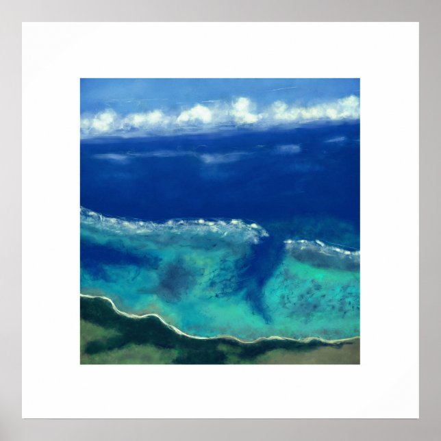 Poster View of Okinawa Sea (Zen Square) (Frente)