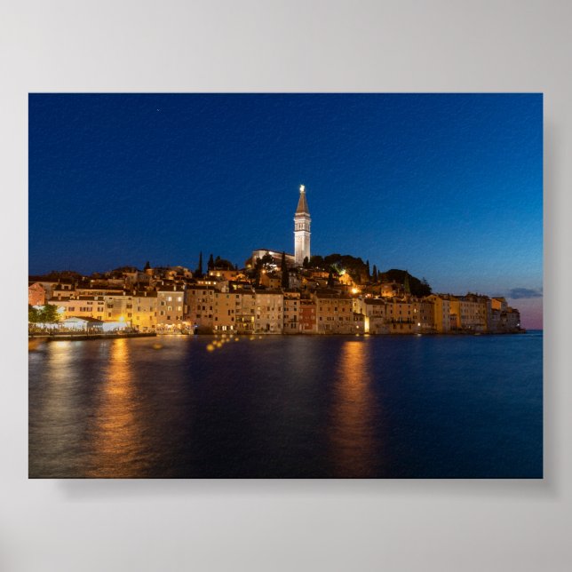 Poster View of Rovinj in the evening (Frente)