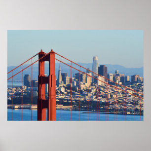 Poster View of San Francisco Through Golden Gate Bridge