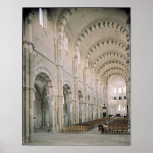 Poster View of the interior of the nave, 12th century