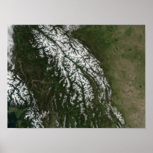 Poster View of the Rocky Mountains