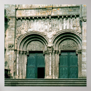 Póster View of the south transept portal  c.1100-04