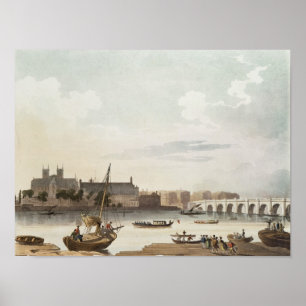 Póster View of Westminster and the Bridge