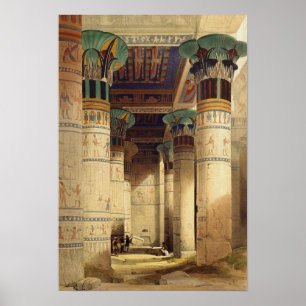 Poster View under the Grand Portico, Philae