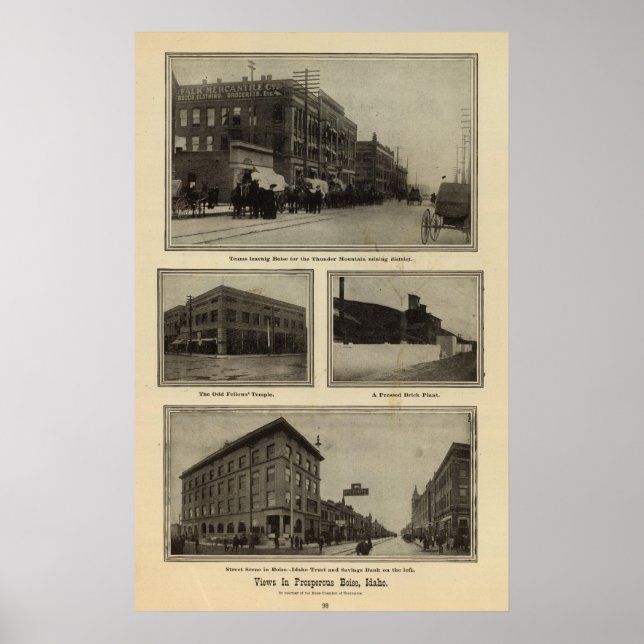 Poster Views, Boise, Idaho (Frente)